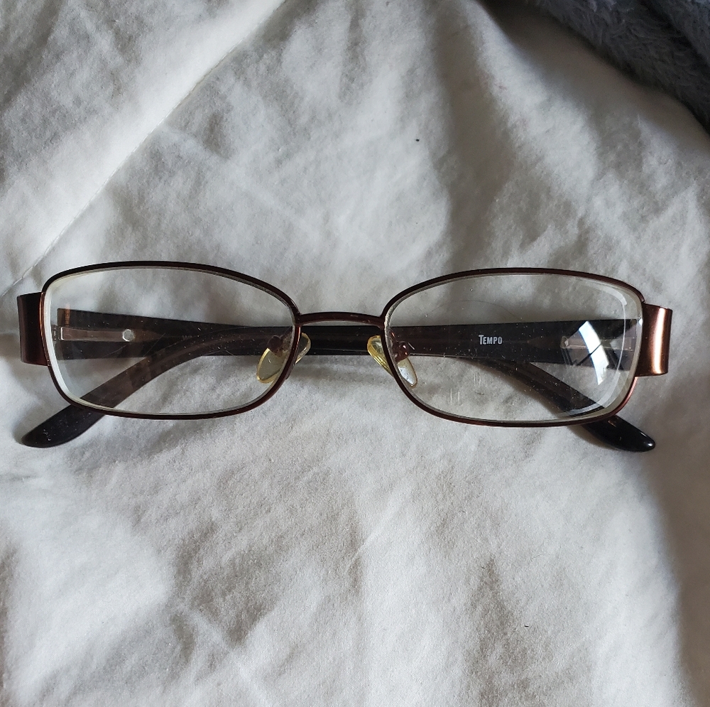 Women's Tempo Paris RX designer Glasses Brown